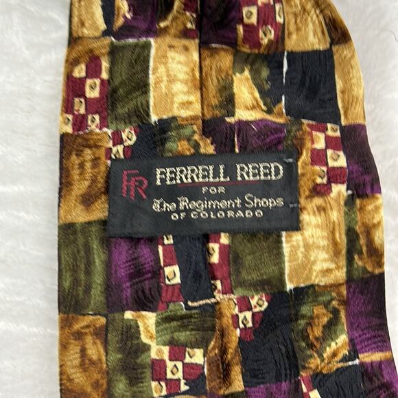 Ferrell Reed for the Regiment Shops of Colorado silk necktie tie - Picture 3 of 7